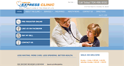 Desktop Screenshot of carolinaexpressclinic.com
